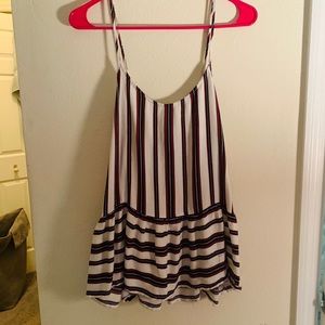 🖤 Striped Peplum Tank